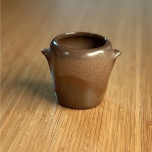 Frankoma Small Brown Ceramic Pot-Vase-Planter